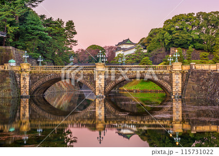 Tokyo, Japan at the Imperial Palace Moat and Bridge Tokyo, Japan at the Imperial Palace Moat and Bridge 115731022