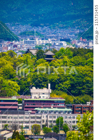 【京都風景】蹴上浄水場からの遠景 【京都風景】蹴上浄水場からの遠景 115731455