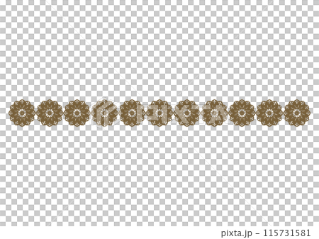 Beige floral lace pattern lines 115731581