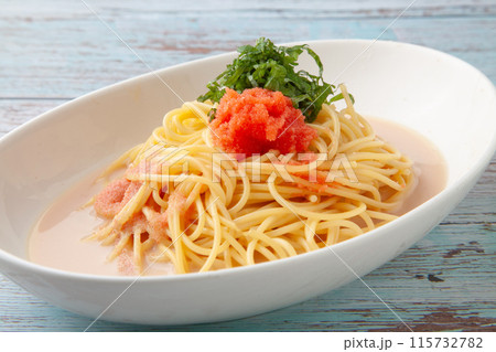 クリーム明太子スパゲッティ 115732782