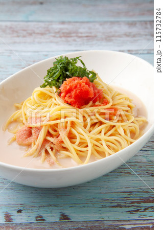 クリーム明太子スパゲッティ 115732784