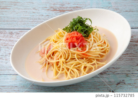クリーム明太子スパゲッティ 115732785