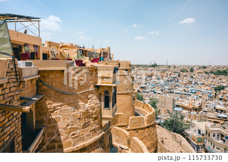インド・ジャイサルメールフォートからみる景色 インド・ジャイサルメールフォートからみる景色 115733730