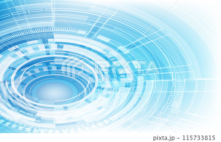 Abstract technology white blue circular system cyber futuristic design modern creative background vector Abstract technology white blue circular system cyber futuristic design modern creative background vector 115733815
