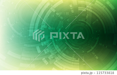 Abstract technology green yellow circular system cyber futuristi design modern creative background vector Abstract technology green yellow circular system cyber futuristi design modern creative background vector 115733818