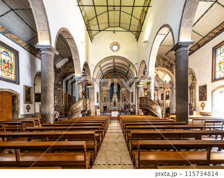 Interior of Sao Pedro church, Igreja de Sao Pedro in Faro, Portugal. Interior of Sao Pedro church, Igreja de Sao Pedro in Faro, Portugal. 115734814