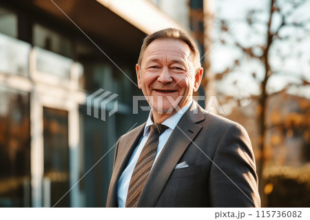 Business Owner Celebrates Office Acquisition 115736082