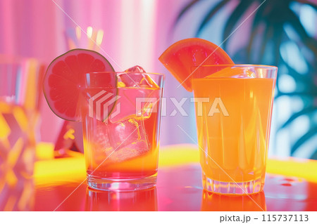 Aesthetic Bliss: Detailed Yellow Table Setting with Drinks Aesthetic Bliss: Detailed Yellow Table Setting with Drinks 115737113