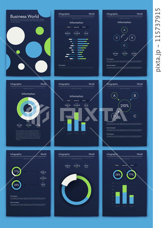 Vector graphics infographics with mobile phone. Template for creating mobile applications, workflow layout, diagram, banner, web design, business reports 115737915