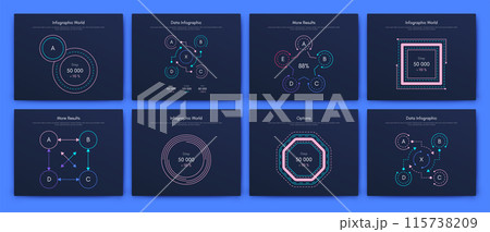 Vector graphics infographics with mobile phone. Template for creating mobile applications, workflow layout, diagram, banner, web design, business reports 115738209