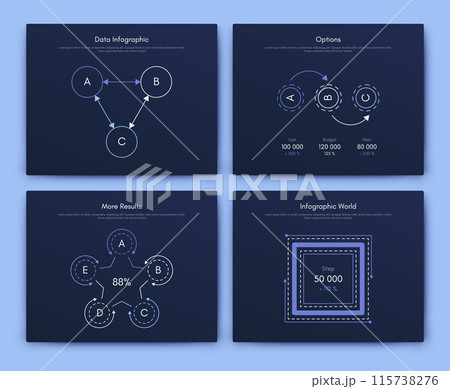 Vector graphics infographics with mobile phone. Template for creating mobile applications, workflow layout, diagram, banner, web design, business reports 115738276
