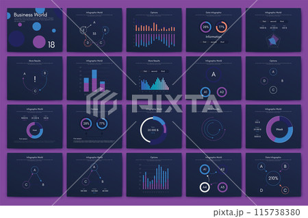 Vector graphics infographics with mobile phone. Template for creating mobile applications, workflow layout, diagram, banner, web design, business reports 115738380