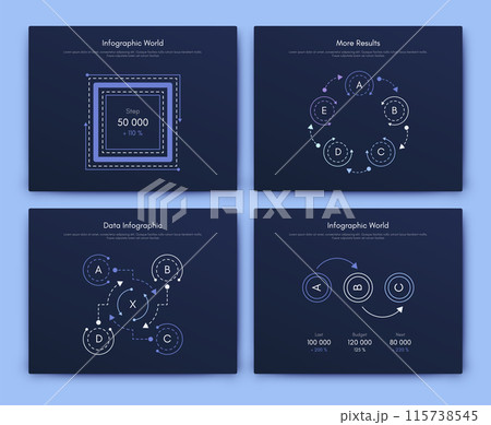 Vector graphics infographics with mobile phone. Template for creating mobile applications, workflow layout, diagram, banner, web design, business reports 115738545