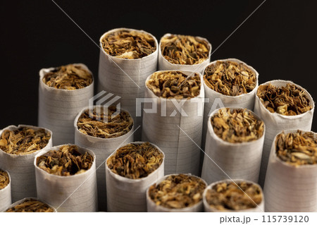 dangerous to health tobacco leaves for smoking in a cigarette 115739120