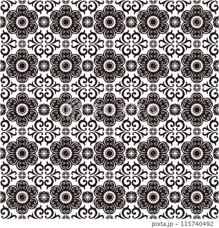 アジア調パターン38（黒） 115740492