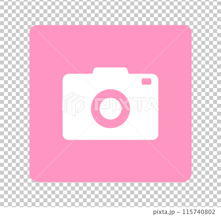 Simple pink camera mark 115740802