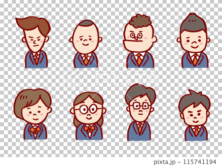 可愛的中學生和高中生穿著校服西裝外套 可愛的中學生和高中生穿著校服西裝外套 115741194