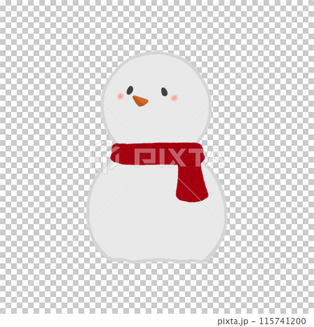 Red scarf snowman 115741200