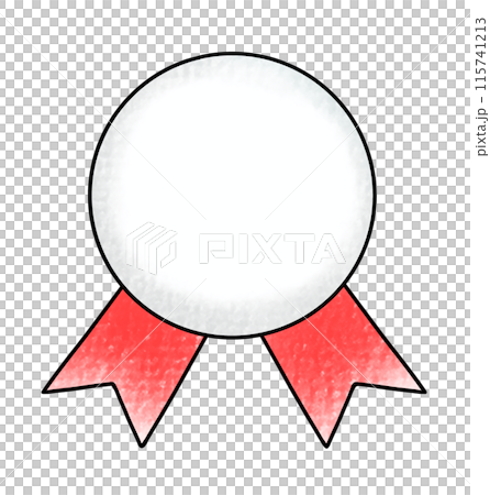 帶有鬆散簡單絲帶的圓形標籤,模擬風格 帶有鬆散簡單絲帶的圓形標籤,模擬風格 115741213