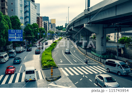 都心の交通と首都高速 目白通り 2024.06　暖色寒色強調 115743954
