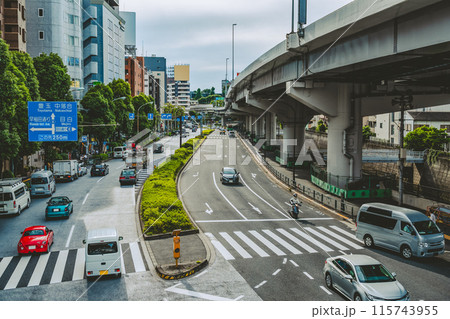 都心の交通と首都高速 目白通り 2024.06 フィルム調 都心の交通と首都高速 目白通り 2024.06 フィルム調 115743955