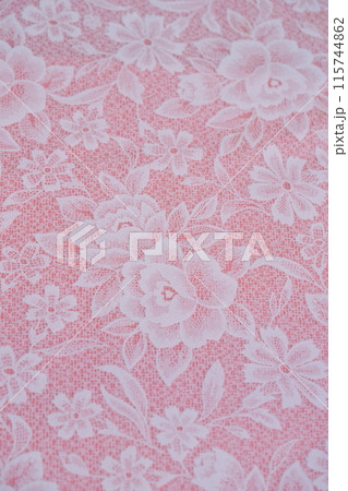 テーブルクロスの背景素材6 115744862