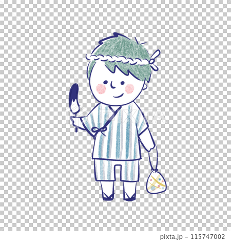 夏祭りの男の子 115747002