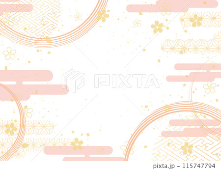 和風背景デザイン 115747794