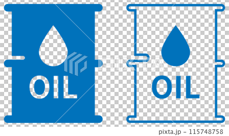 Oil icon blue Oil icon blue 115748758
