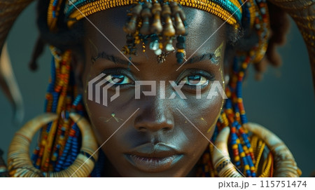 African tribal woman 115751474