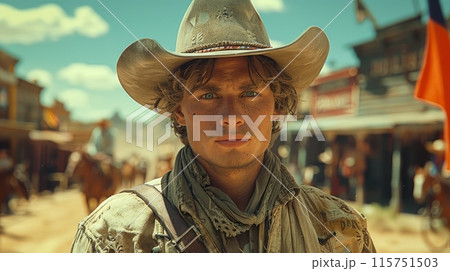 cowboy in the wild west 115751503