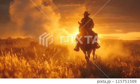 cowboy in the wild west 115751509