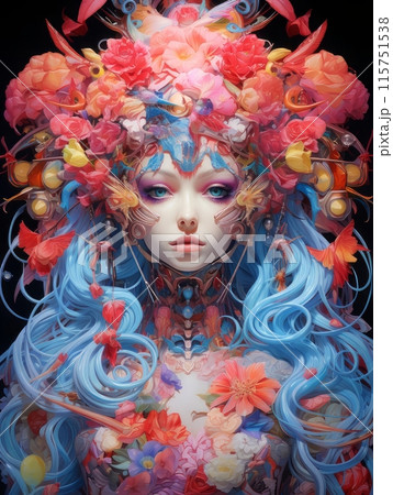 futuristic woman futuristic woman 115751538