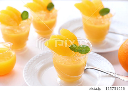 手作りオレンジゼリー 手作りオレンジゼリー 115751926