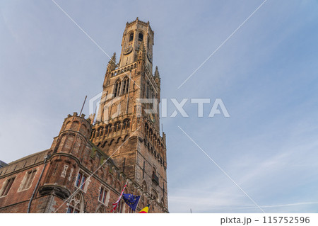ベルギー　ブルージュ　ブルッヘの鐘楼 115752596