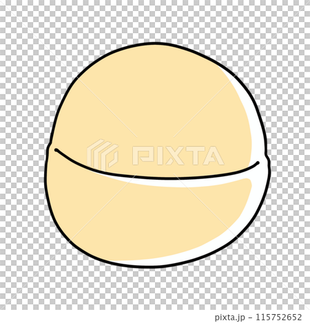 鬆散的簡單澳洲堅果固體塗層 115752652