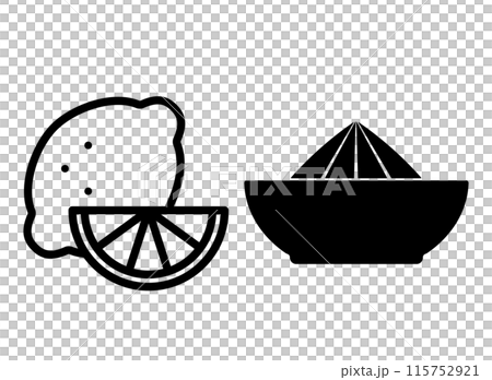 搾り器　レモン　アイコン 115752921