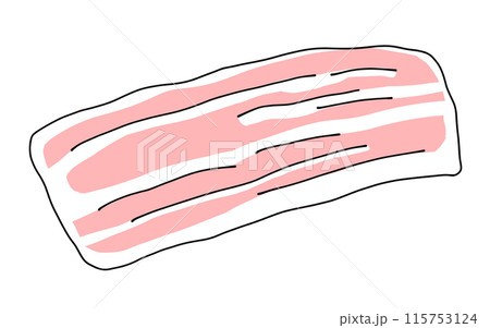 ゆるめシンプルベーコン　ベタ塗り 115753124