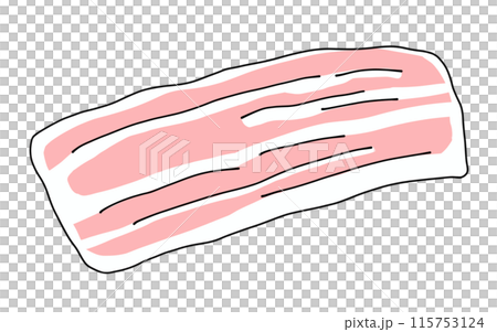 ゆるめシンプルベーコン　ベタ塗り 115753124