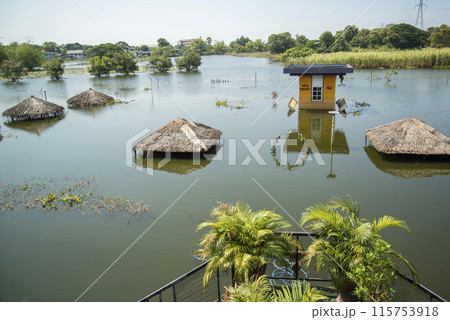 THAILAND AYUTTHAYA WATER FLOODING 115753918