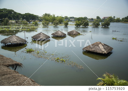 THAILAND AYUTTHAYA WATER FLOODING 115753920