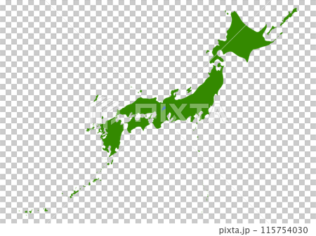 日本列島の地図 115754030