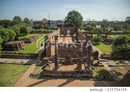 THAILAND AYUTTHAYA WAT RATCHABURANA THAILAND AYUTTHAYA WAT RATCHABURANA 115754156