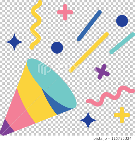 confetti flat color icon confetti flat color icon 115755324