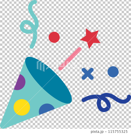 confetti flat color icon confetti flat color icon 115755325