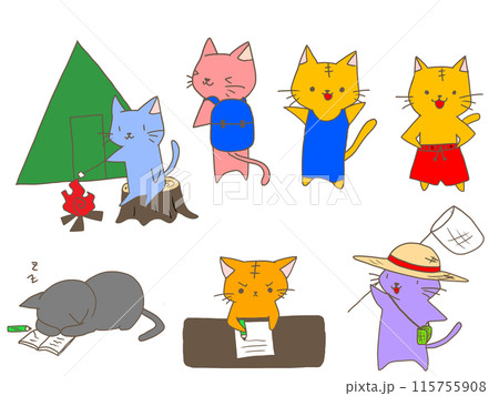 夏休みのイベント素材 115755908