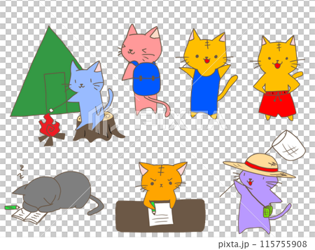 夏休みのイベント素材 115755908