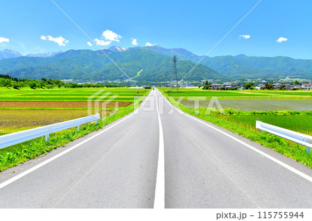 伊那市美篶/ナイスロードより木曽駒ケ岳方面を望む(長野県伊那市)【2024.6】 伊那市美篶/ナイスロードより木曽駒ケ岳方面を望む(長野県伊那市)【2024.6】 115755944