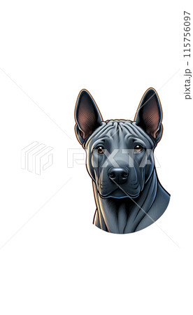 タイのタイ・リッジバックのカラー画像。独特な背中の毛の隆起が特徴。チベタン・マスティフ,チベット,大 115756097