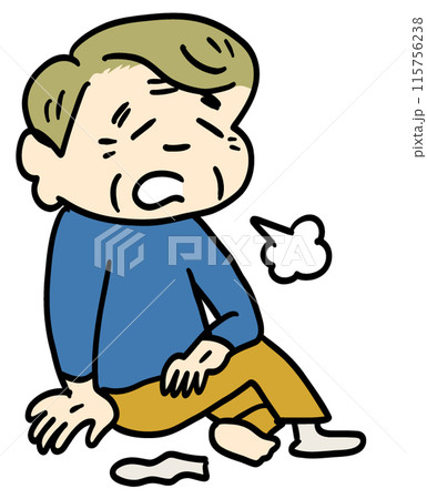 疲労感がすごい高齢男性 115756238